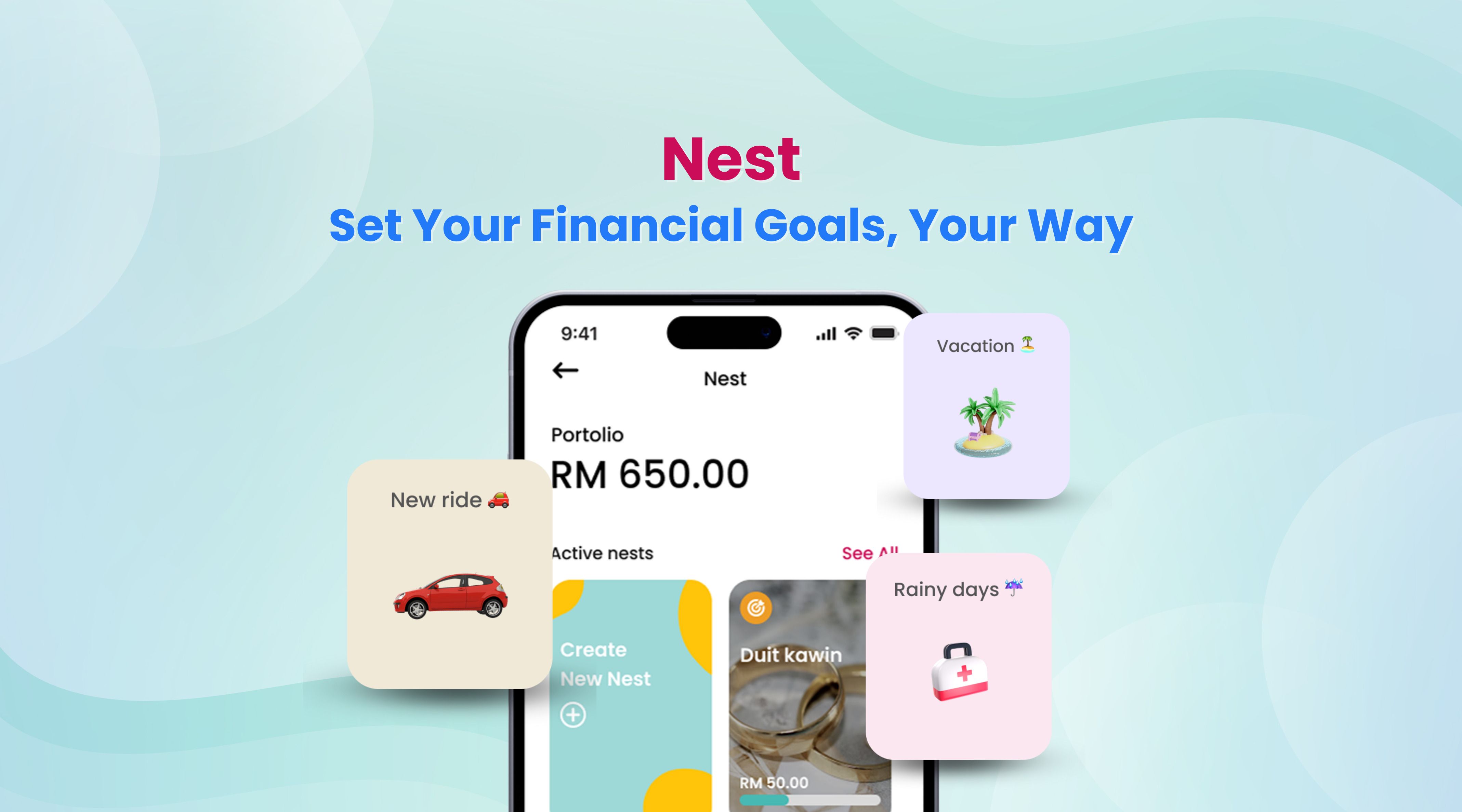 Nest: Set Your Financial Goals, Your Way | Be U by Bank Islam